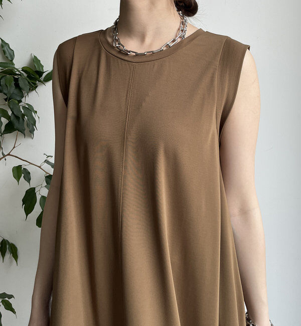  「シルケットスムースフレアカットワンピース」|ワンピース|