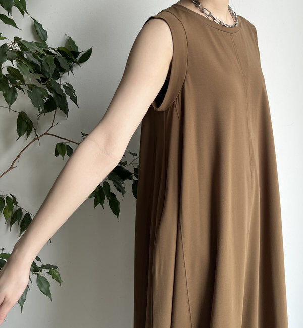  「シルケットスムースフレアカットワンピース」|ワンピース|