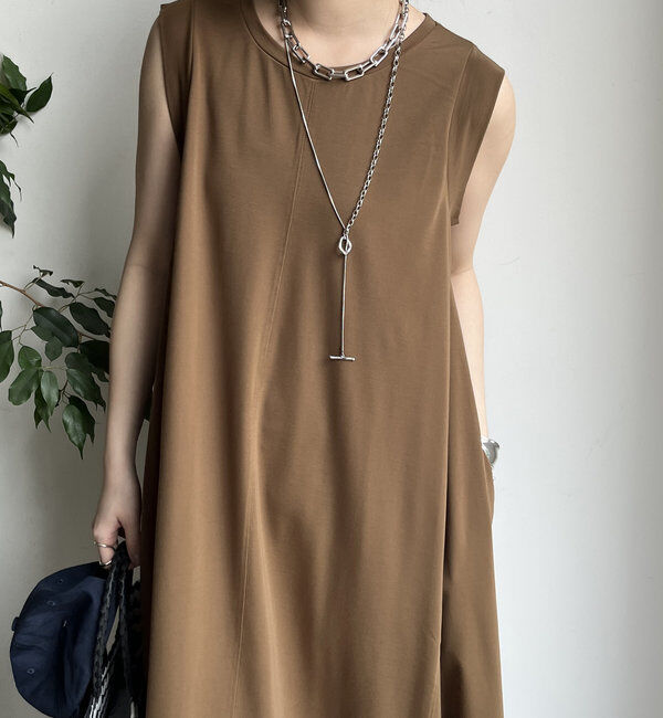  「シルケットスムースフレアカットワンピース」|ワンピース|