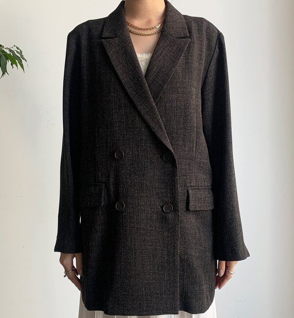  「シャンブレーダブルジャケット」|テーラードジャケット|