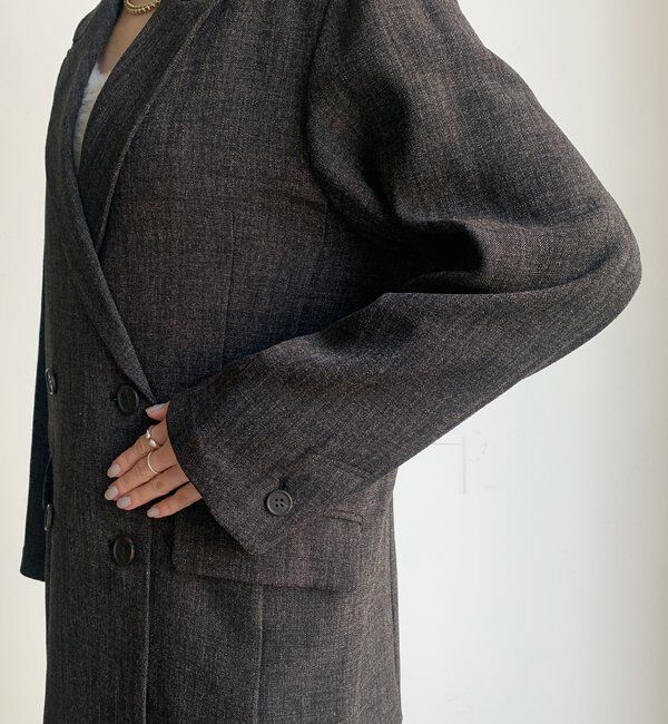  「シャンブレーダブルジャケット」|テーラードジャケット|