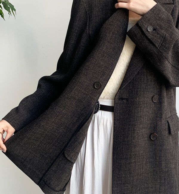  「シャンブレーダブルジャケット」|テーラードジャケット|