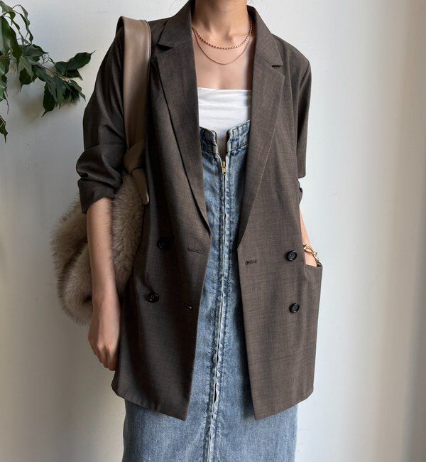  「ダブルブレストジャケット」|テーラードジャケット|