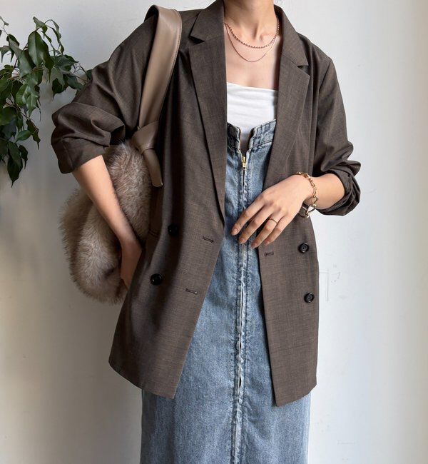  「ダブルブレストジャケット」|テーラードジャケット|