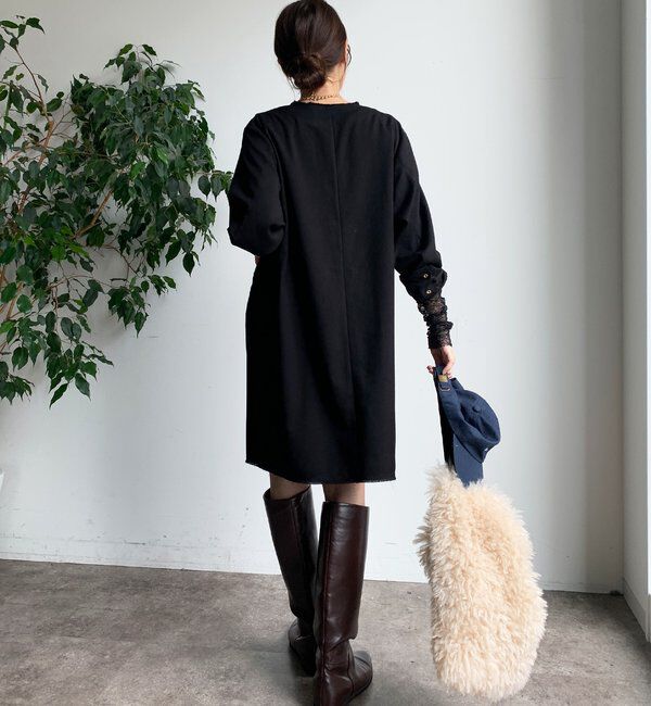  「深Vチュニックワンピース」|ワンピース|