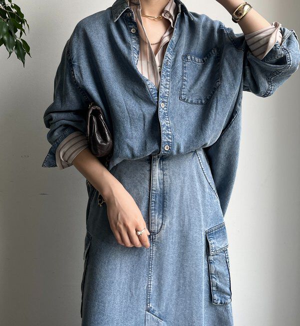  「リヨセルデニムシャツ」|シャツ・ブラウス|