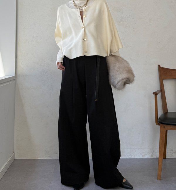  「【WEB限定】ケープアンサンブルニット」|ニット・セーター|