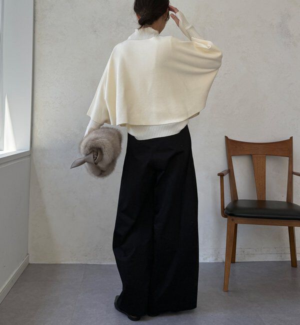  「【WEB限定】ケープアンサンブルニット」|ニット・セーター|