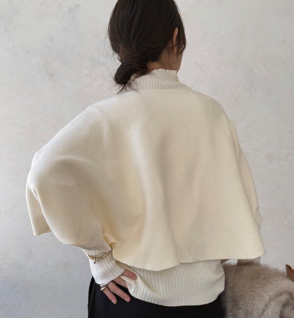  「【WEB限定】ケープアンサンブルニット」|ニット・セーター|
