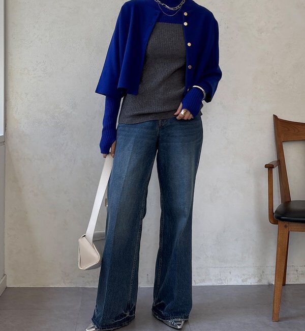  「【WEB限定】ケープアンサンブルニット」|ニット・セーター|