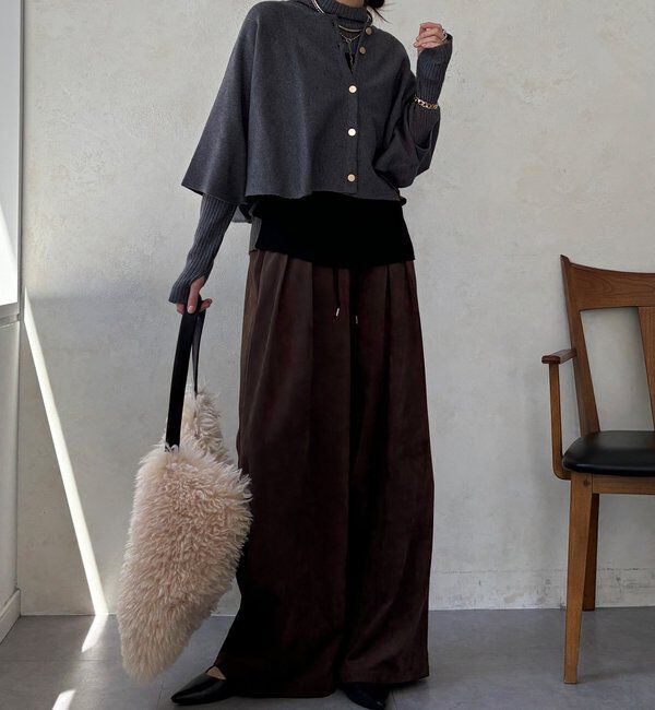  「【WEB限定】ケープアンサンブルニット」|ニット・セーター|