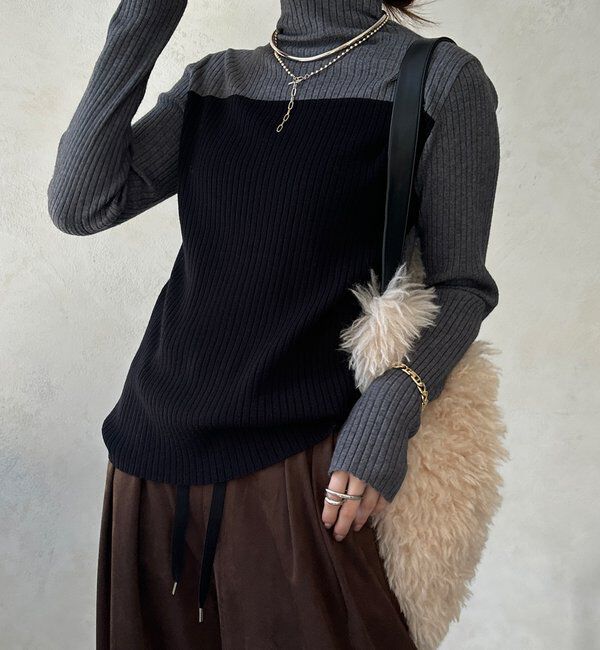  「【WEB限定】ケープアンサンブルニット」|ニット・セーター|