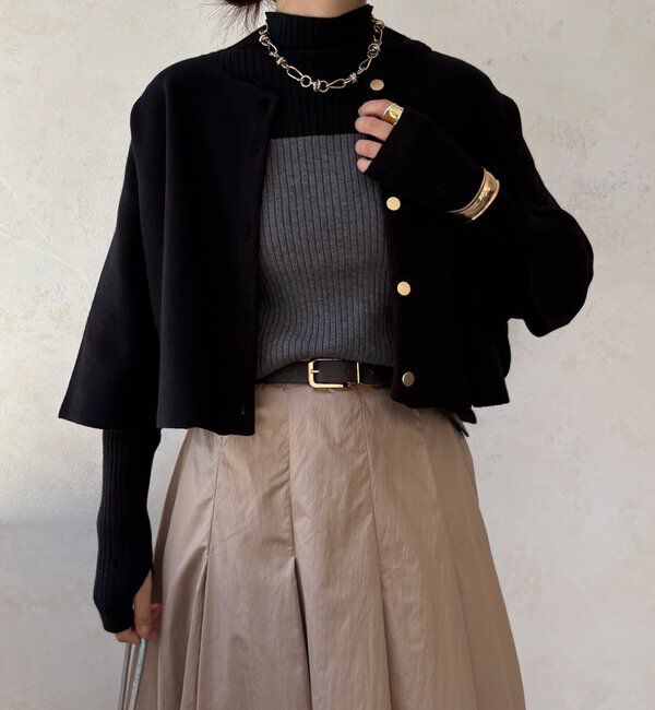  「【WEB限定】ケープアンサンブルニット」|ニット・セーター|