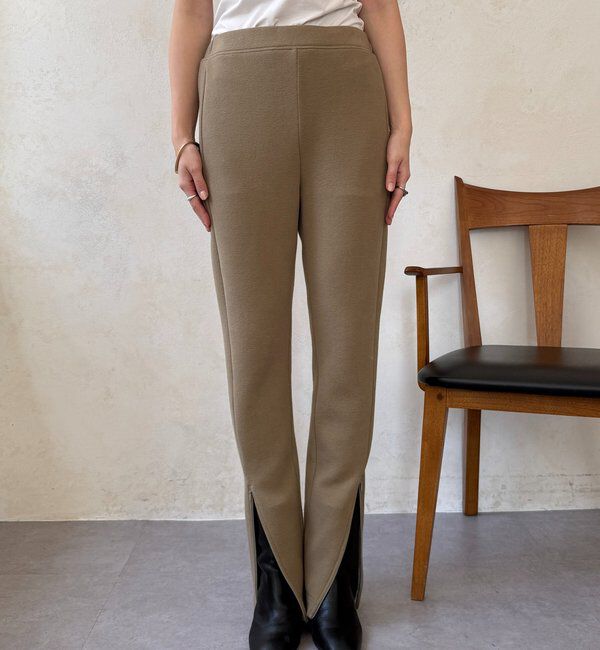  「サイドファスナーレギンスパンツ」|チノ|