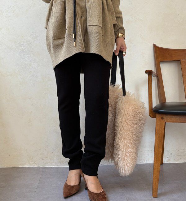  「サイドファスナーレギンスパンツ」|チノ|