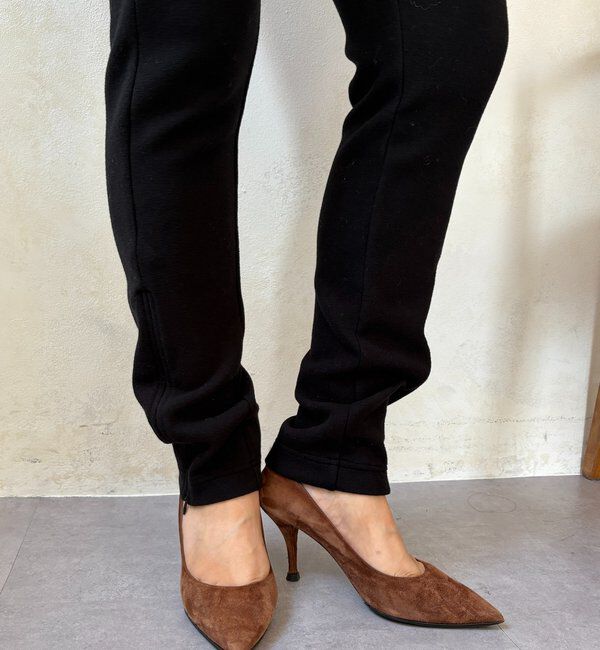  「サイドファスナーレギンスパンツ」|チノ|