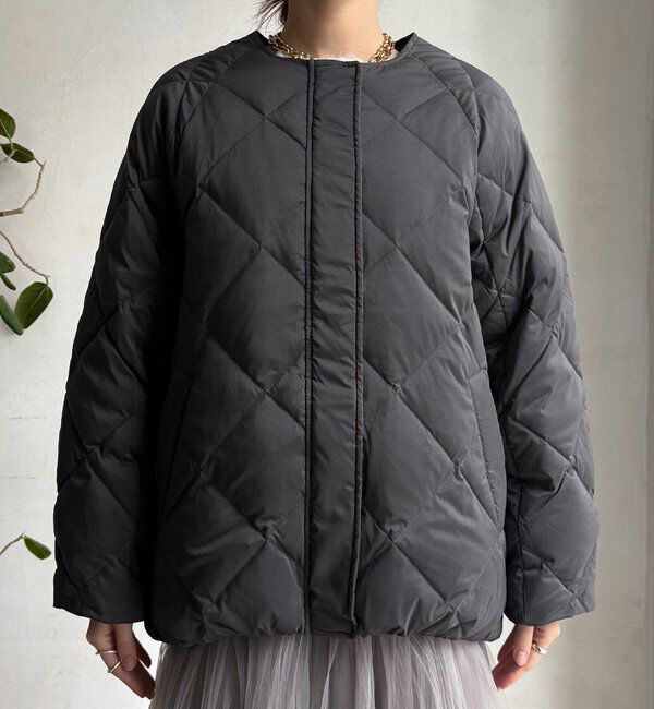  「ストレッチタフタ袖リブショートダウン」|その他|