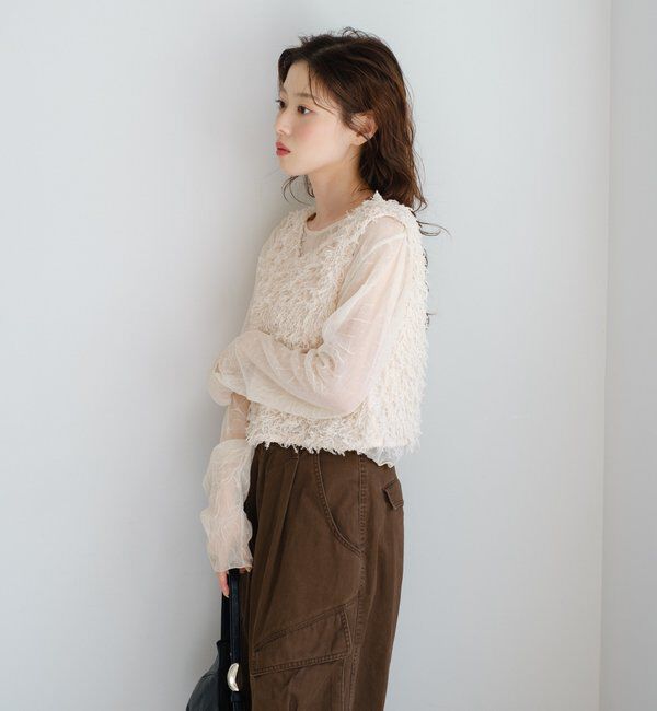  「【新色追加/前後2WAY】ファーショートベスト」|ベスト・ジレ|