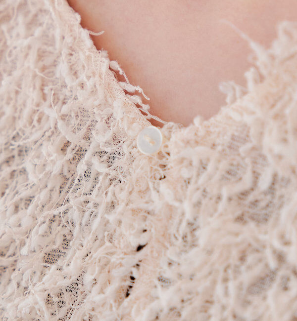  「【新色追加/前後2WAY】ファーショートベスト」|ベスト・ジレ|