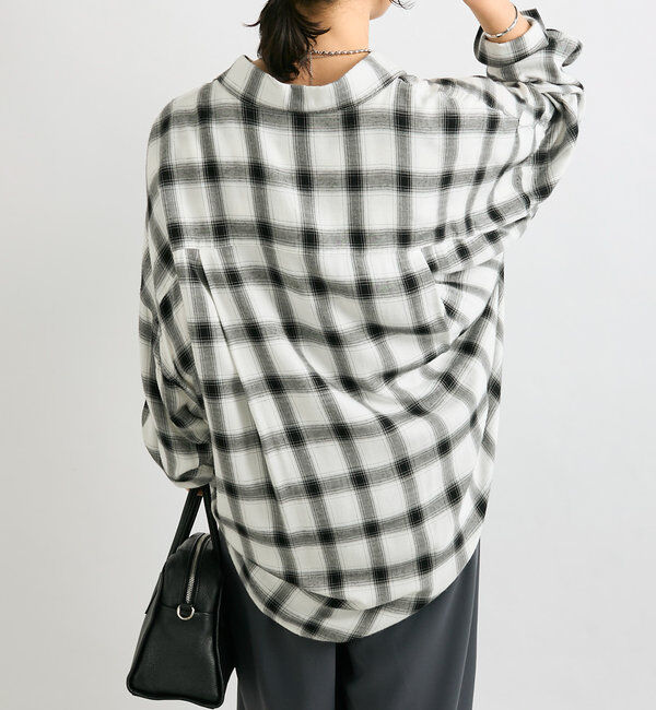  「ウォッシュドチェックワイドシャツ」|シャツ・ブラウス|
