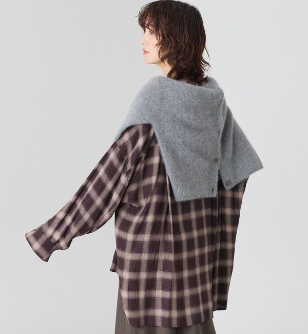  「ウォッシュドチェックワイドシャツ」|シャツ・ブラウス|