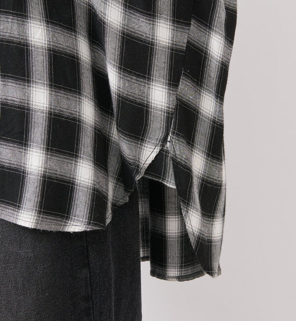  「ウォッシュドチェックワイドシャツ」|シャツ・ブラウス|