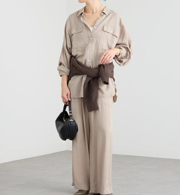  「【セットアップ可】ガーメントダイワイドシャツ」|シャツ・ブラウス|