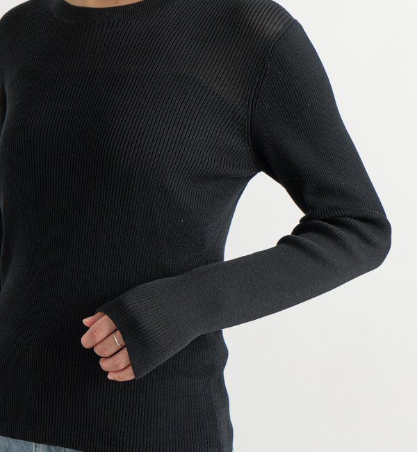  「【MONN.:.(モン)】RIB KNIT」|ニット・セーター|