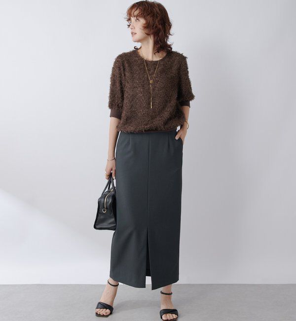  「【着映え】リブ付きフリンジブラウス」|シャツ・ブラウス|