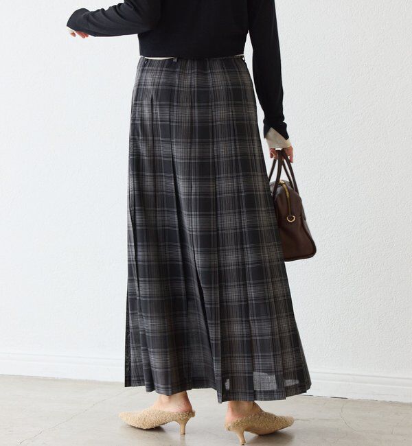 「シアーチェックプリーツスカート」|スカート|