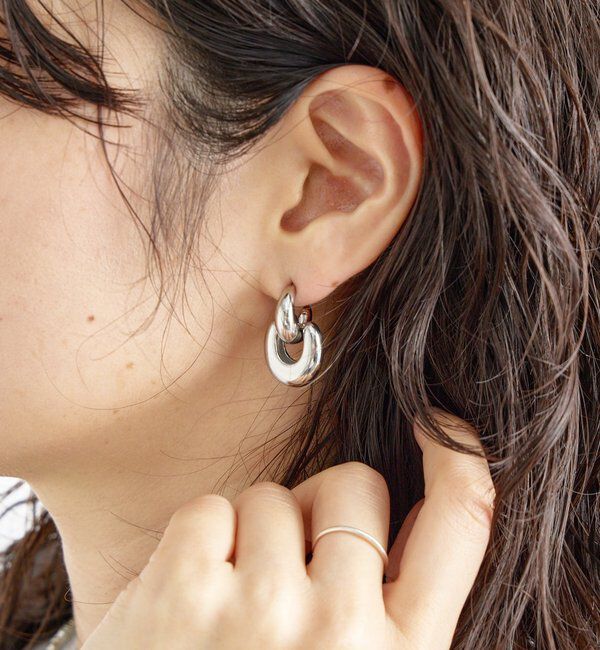  「【R.good(アールドットグッド)】コンビモチーフピアス」|ブローチ・コサージュ|