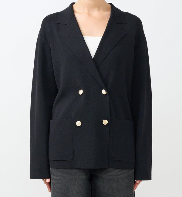  「【季節の変わり目に/接触冷感】ニットジャケット」|テーラードジャケット|