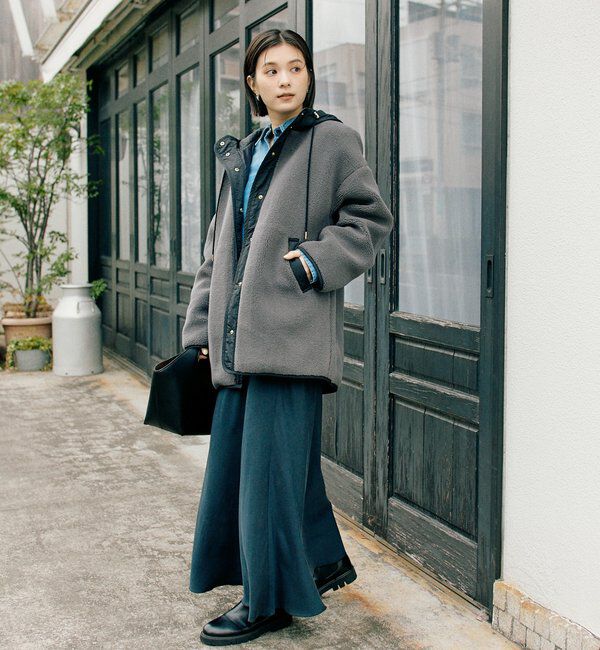  「【上品な揺れ感】キュプラ混バイアススカート」|スカート|