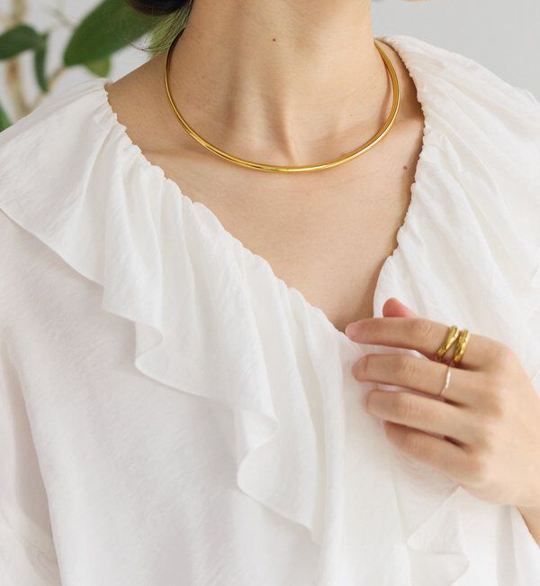  「予約【R.good（アールドットグッド）】ラウンドチョーカー」|ネックレス|