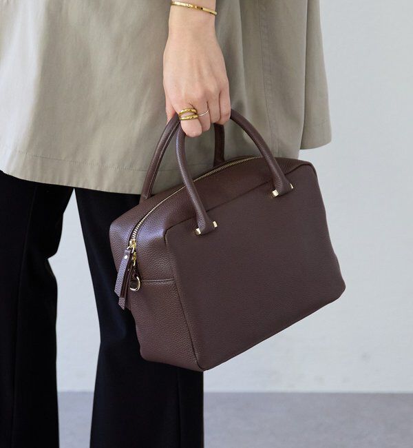  「予約【オンオフ問わず活躍】KONOJIレザーボストン」|ボストンバッグ|ダークブラウン