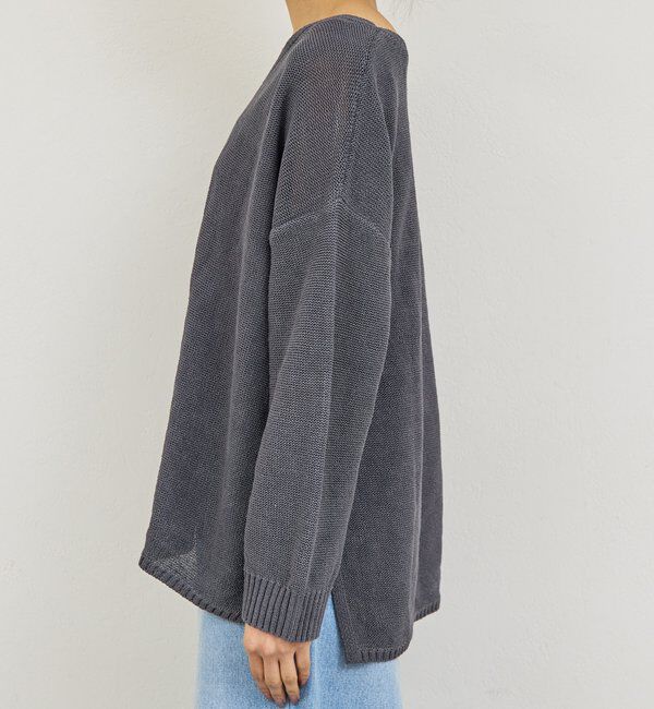  「【手洗い可】コットンメッシュプルオーバー」|ニット・セーター|