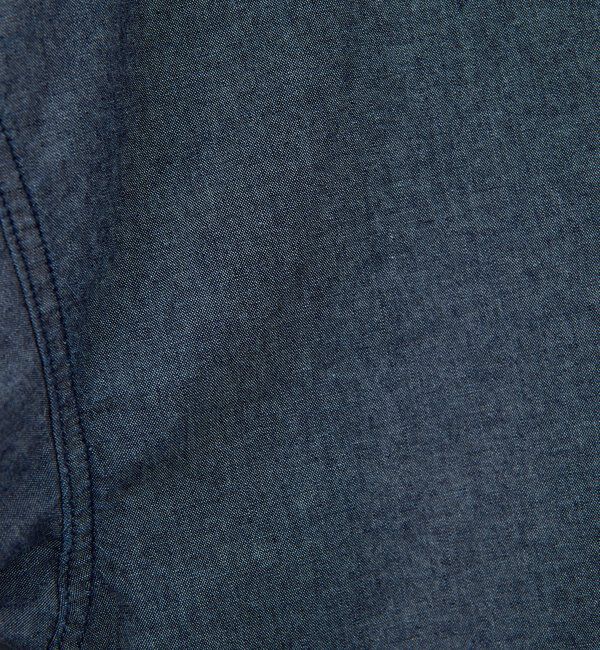  「【PEAS】【手洗い可】アシメシャンブレーシャツ」|シャツ・ブラウス|