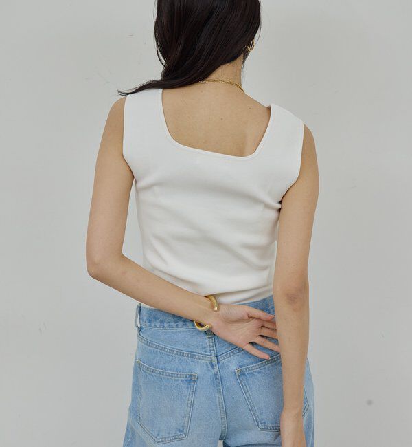  「スクエアネックタンク」|ニット・セーター|