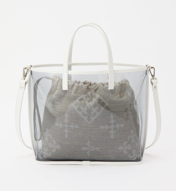  「【再値下げ】《PEANUTS&times;russetコラボ》クリアトート&times;巾着セットバッグ」|トートバッグ|