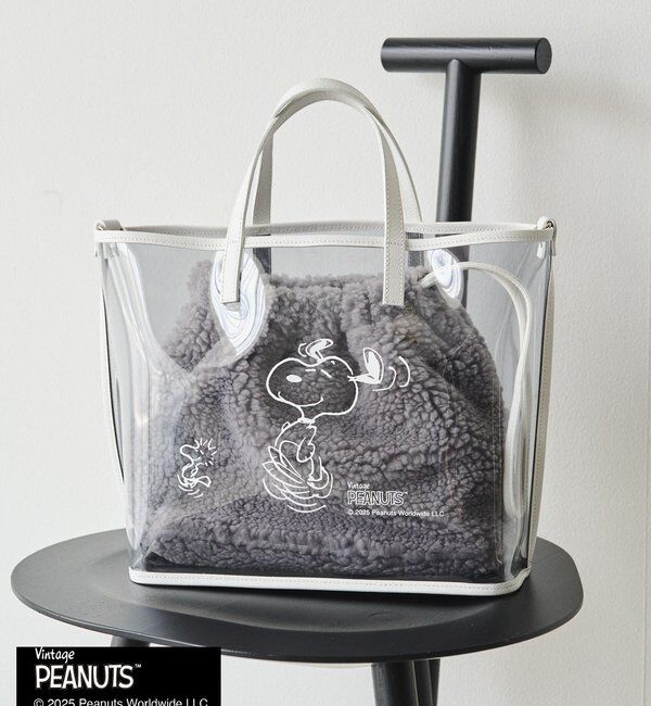  「【再値下げ】《PEANUTS&times;russetコラボ》クリアトート&times;巾着セットバッグ」|トートバッグ|