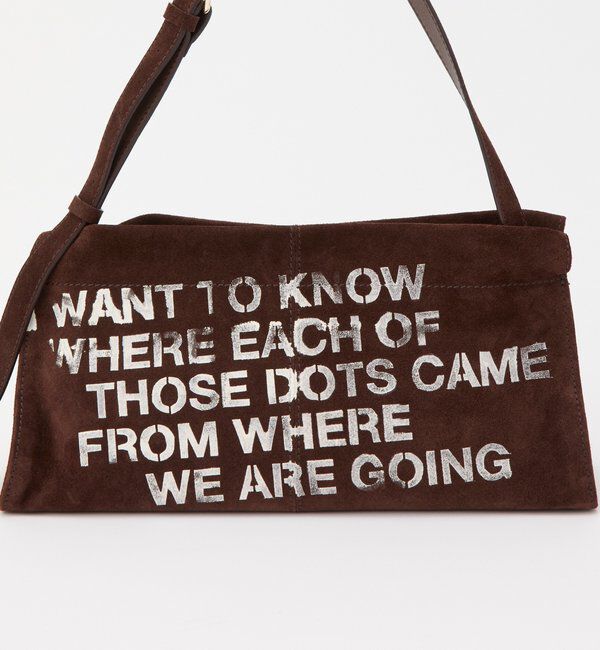  「ステンシルデザインスエードショルダーバッグ」|ショルダー・メッセンジャー|