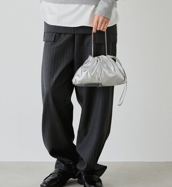  「レザー巾着4WAYミニショルダーバッグ」|ショルダー・メッセンジャー|