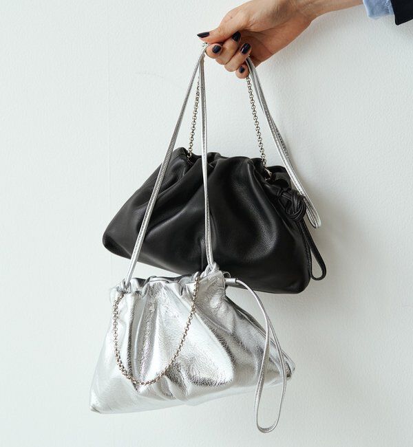  「レザー巾着4WAYミニショルダーバッグ」|ショルダー・メッセンジャー|