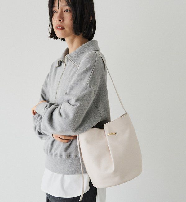  「ツイードスカーフ付きレザー2WAYショルダーバッグ」|ショルダー・メッセンジャー|