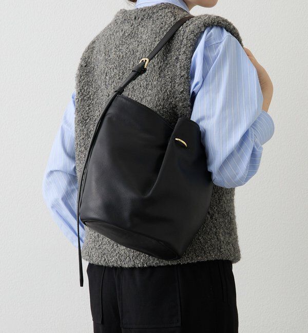  「ツイードスカーフ付きレザー2WAYショルダーバッグ」|ショルダー・メッセンジャー|