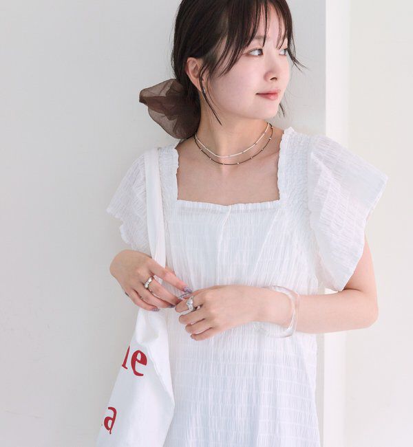  「シャーリングスクエアワンピース」|ワンピース|