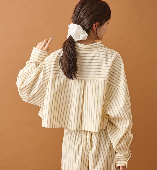  「ストライプショートシャツ」|シャツ・ブラウス|