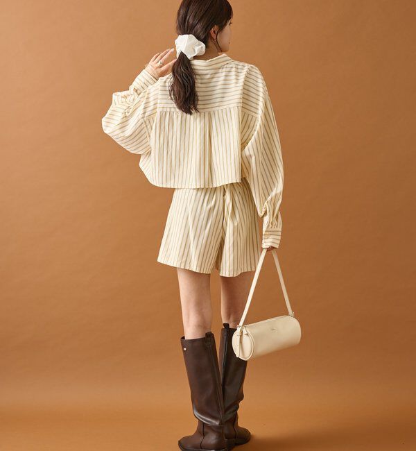  「ストライプショートシャツ」|シャツ・ブラウス|
