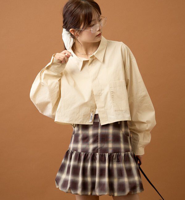  「ストライプショートシャツ」|シャツ・ブラウス|