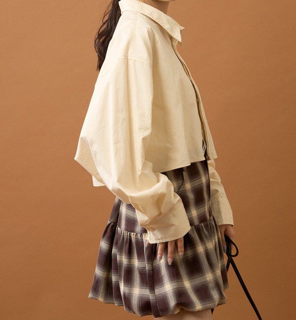  「ストライプショートシャツ」|シャツ・ブラウス|